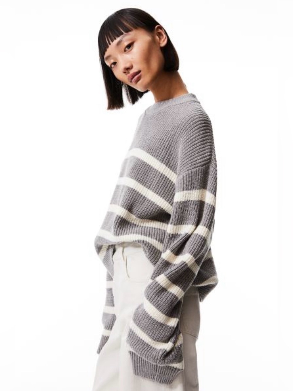 H&M Striped Sweater - M